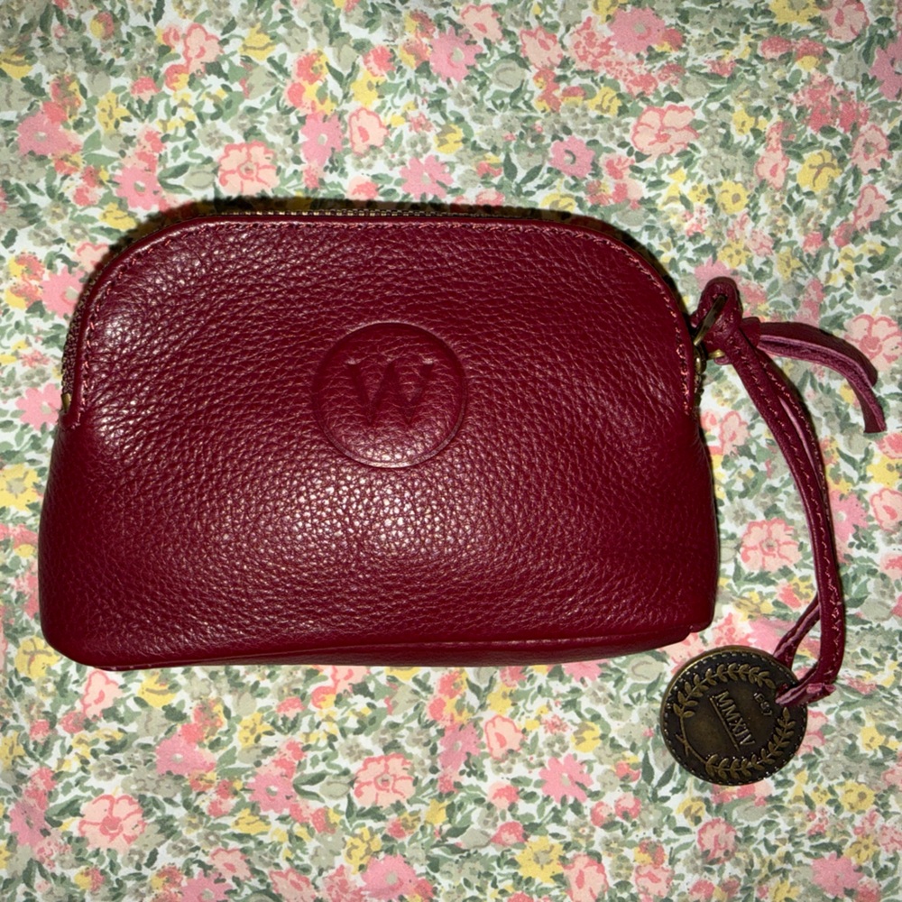 Women's Burgundy Leather Wallet - Picture 2 of 14